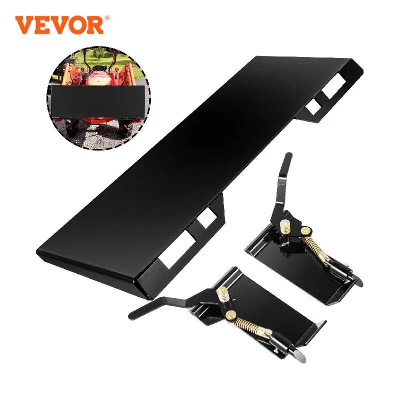 

VEVOR Universal Skid Steer Quick Tach Attachment Mount Plate & Conversion Adapter Latch Box 1/4 5/16 Inch Thick for Bucket Plow