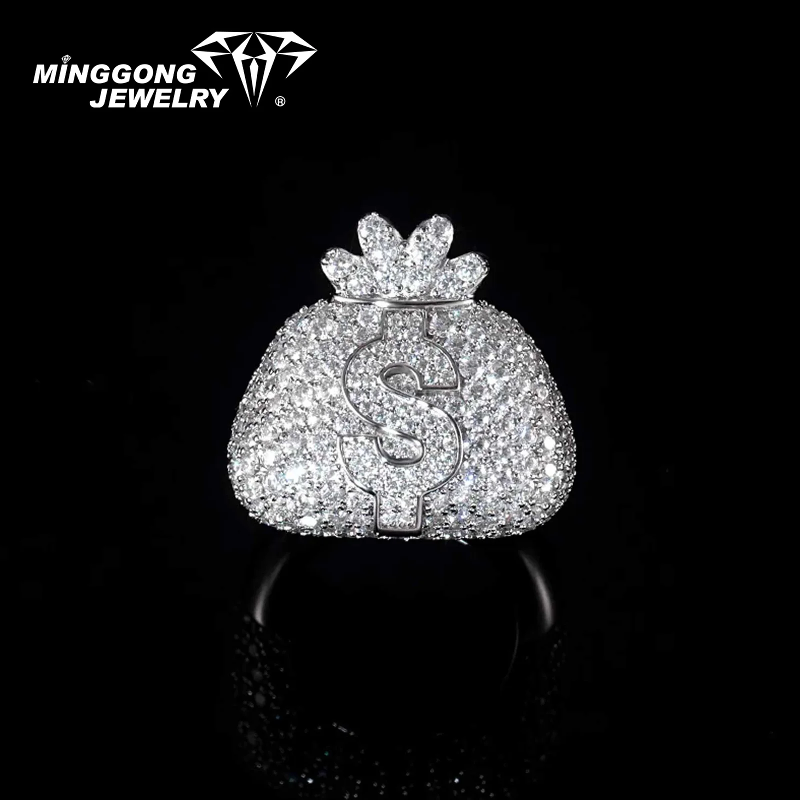 

Настраиваемый новый дизайн S925, серебро 10K/14K/18K, твердое золото VVS, обручальное кольцо с муассанитом для мужчин и женщин