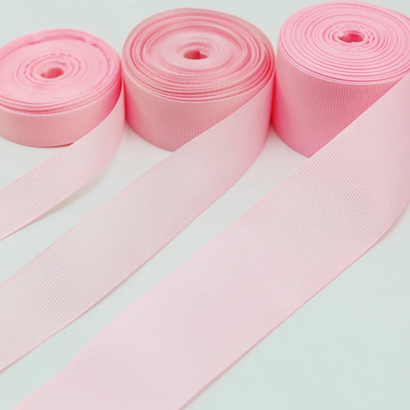 (10 Meters/lot) Pink Grosgrain Ribbon Wholesale Gift Wrap Christmas Decorations Ribbons Decoration House Party DIY（15/25/40mm）