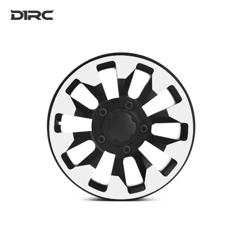 4PCS D1RC 1.9 นิ้วโลหะจําลองล้อสําหรับ 1/10 รีโมทคอนโทรล Crawler รถ ICE and Fire Limited Edition TRX4 SCX10