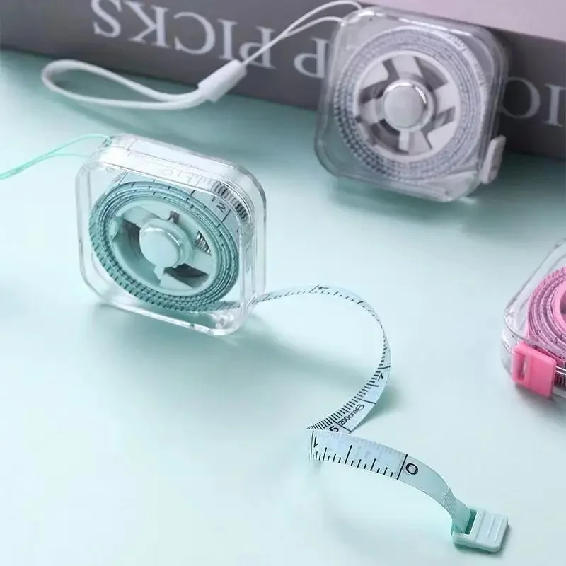 Kawaii Macaron Color Mini Tape Measure, Pocket Retractable Soft Measuring Ruler, Cute Stationery Gift For Students Sewing Craft view 4
