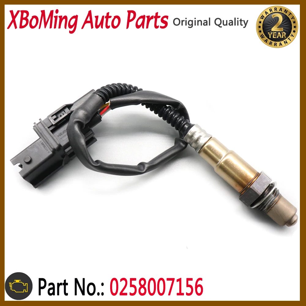 XBoMing Air Fuel Ratio Sensor Lambda O2 Oxygen Sensor 0258007156 For Alfa Romeo 156 166 GT GTV Spider 0 258 007 156