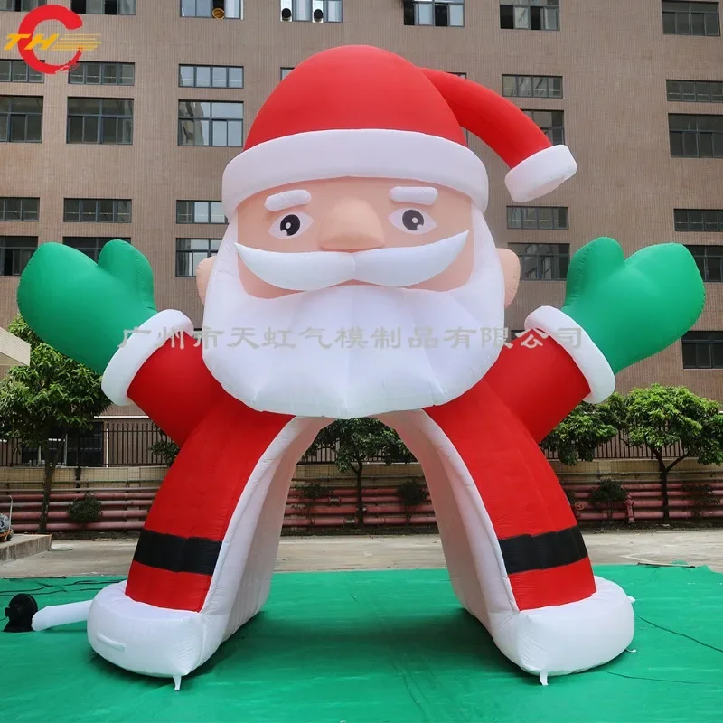 Christmas Balloon Santa Large Inflatable Air Mold, Christmas Air Mold Inflatable Old Man Arch