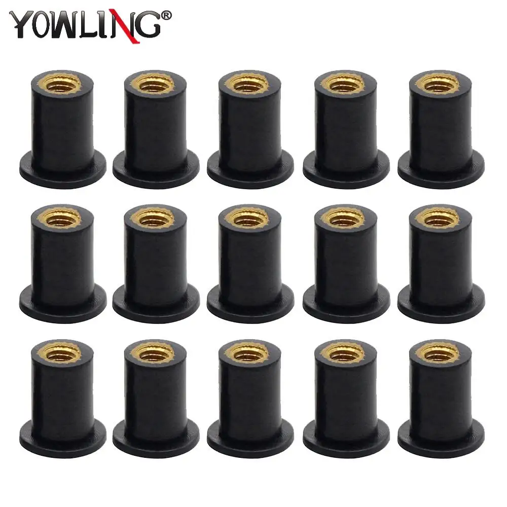 5MM Motorcycle Well Nuts Blind Fastener Rivet Fishing Jack Nut Windscreen Well nuts for Yamaha MT-07 MT07 MT 07 Kawasaki Aprilia