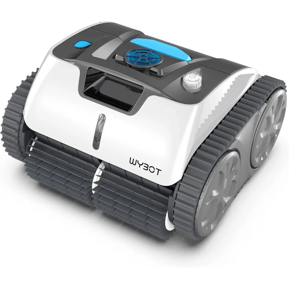 Robotic Pool Cleaner for In Ground Pools up to 60 FT in Length, Cordless Pool Vacuum with Wall Climbing Function, Max Cleaning