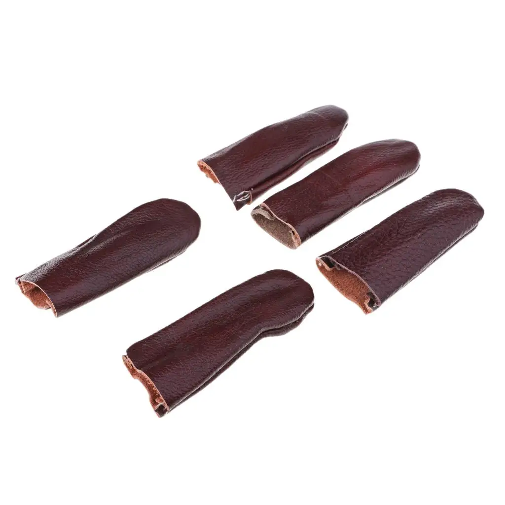 Genuine Leather Finger Guards Needle Felting Tools Protective Finger Thimble for Crafting Work