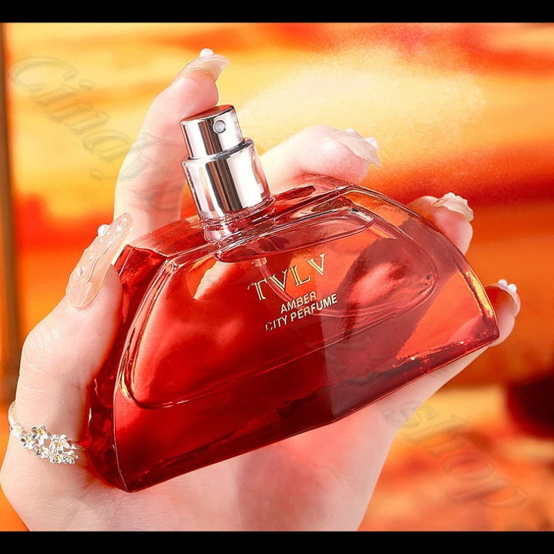 TVLV Amber City Women's Perfume High-end Guanghuo Flower and Fruit Flavor Lasting Fragrance 50ML