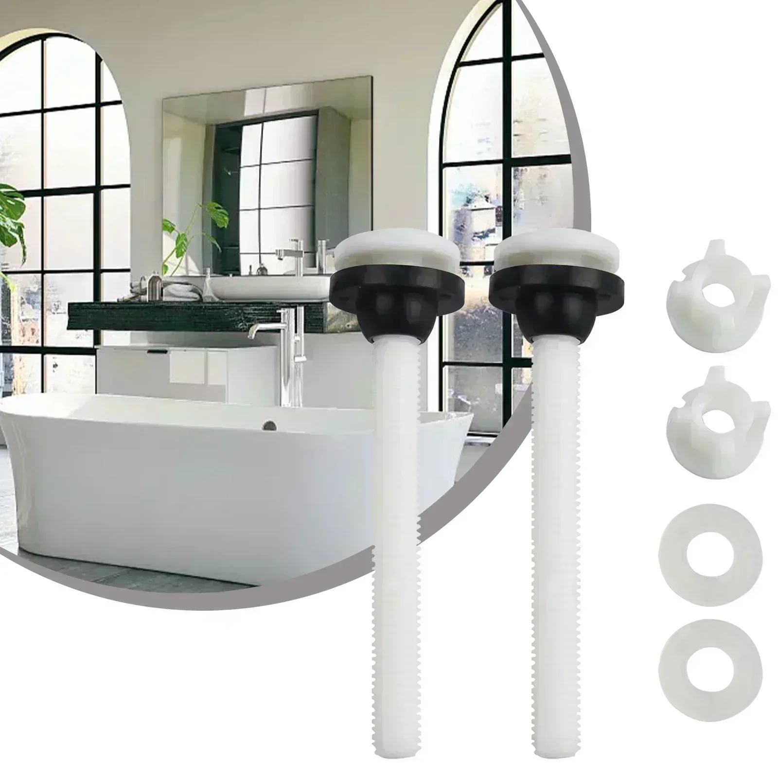 

2 шт., винты для сиденья унитаза с верхней фиксацией, гайка для унитаза, крепежные болты для унитаза, комплект для крепления глухих отверстий для унитаза, аксессуары для ванной комнаты