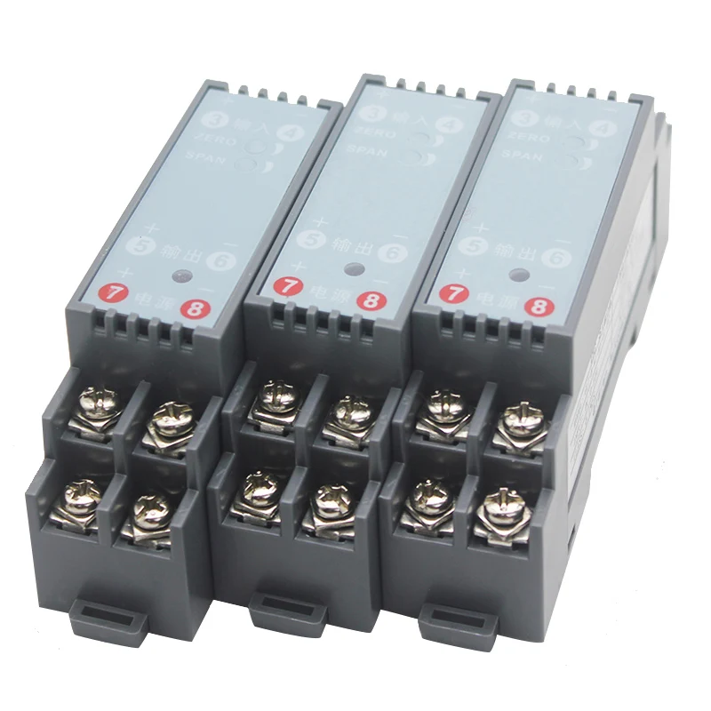 GLT-B-W1-A5-01-P2 Analog DC Signal Isolation Module 0-75mV 0-2000V -10~10V Galvanic Isolated Converter DIN Rail Mount DC24V