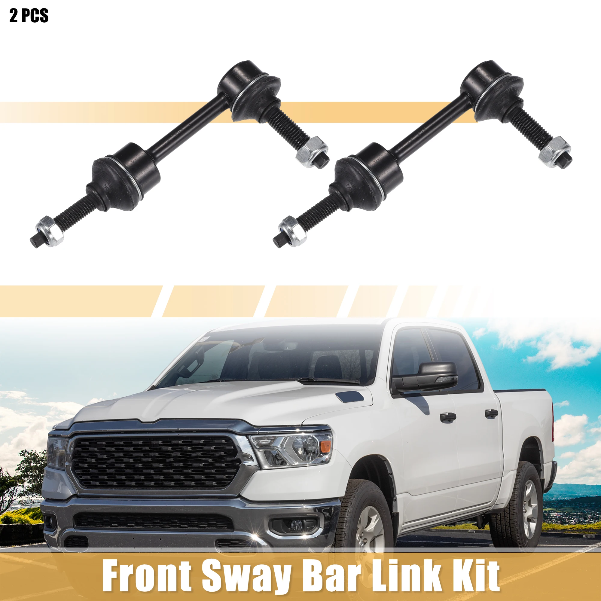 

UXCELL 2pcs Front Stabilizer Sway Bar Link for Ram 2500 2014-2021 for Ram 3500 2013