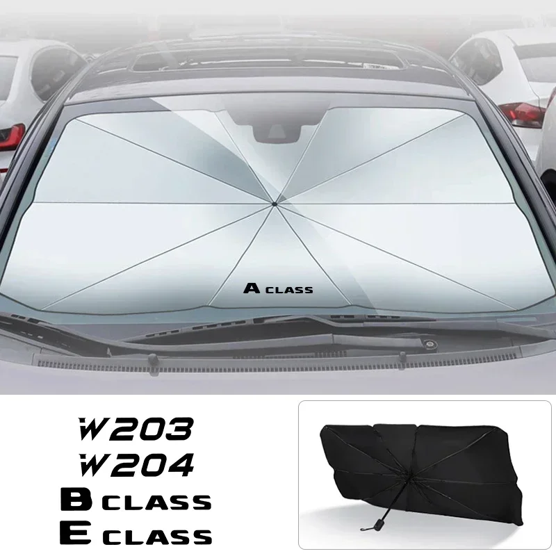 Car sun protection windshield sunshade suitable for Mercedes Benz W124 W203 W204 A CLS B C CLASS E CLA S GLA CLS SL SLC SLK