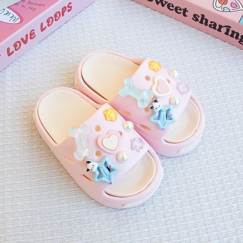 

New Popular Cartoon Dopamine Versatile Girls Eva Slippers Fashionable Double Soft-Soled Non-Slip Sandals 831