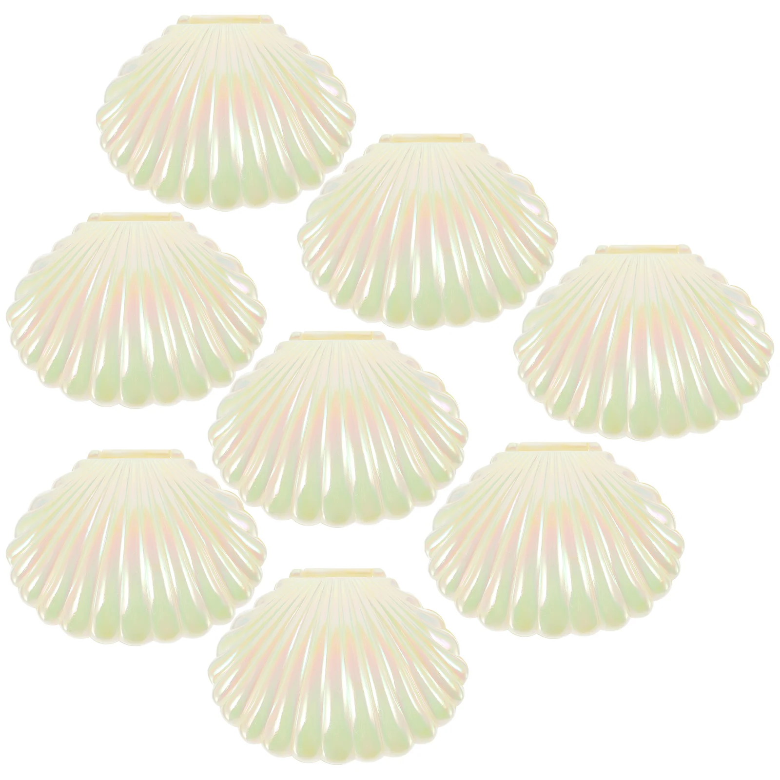 

10 Pcs Candy Box Goodie Boxes Plastic Containers Accessories Sea Shells Seashell Holder Pp Jewelry Dish Small