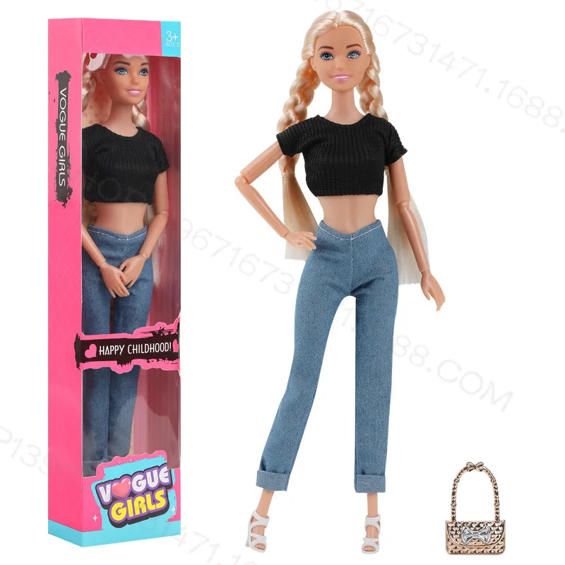 30cm ragazza principessa bambola giocattoli creativi alla moda personalità tendenza pantaloni Set ragazze giocano casa giocattoli interattivi regali di compleanno