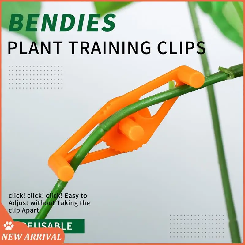 Emption!50PCS Plant Branches Bender Training Clips Garden Trainer Clips 360°Adjustable Holder For Stress Training Tools Easy To