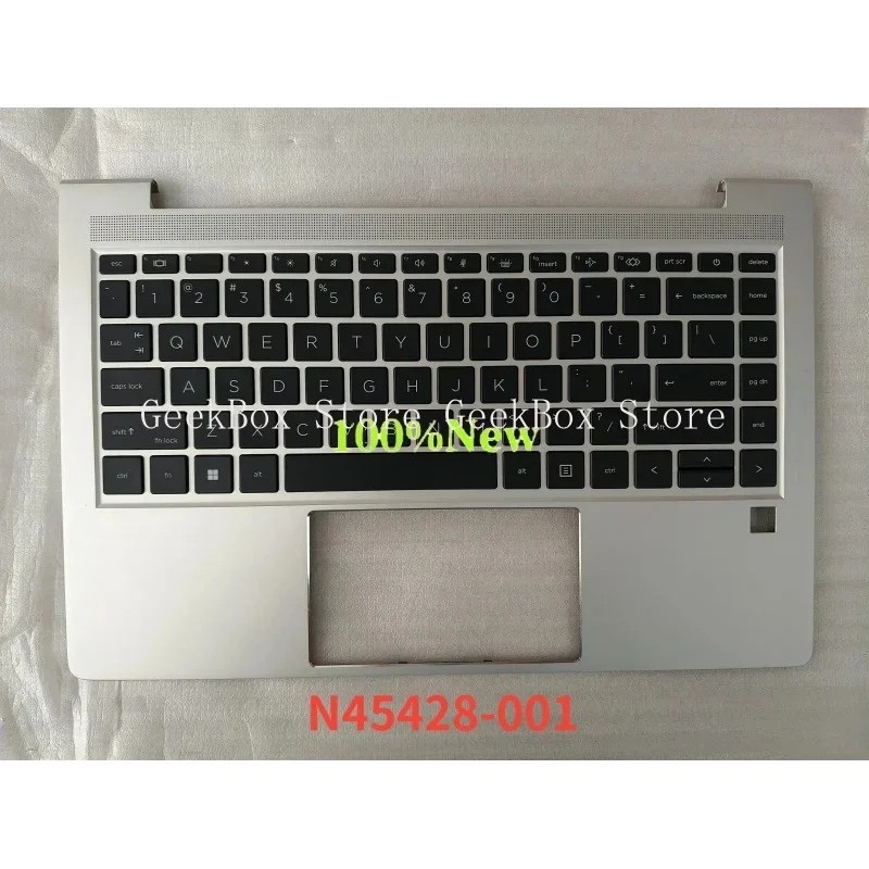 L .   New for HP EliteBook 640 G10 laptop keyboard palm rest case Silver C case N45427-001 WINC