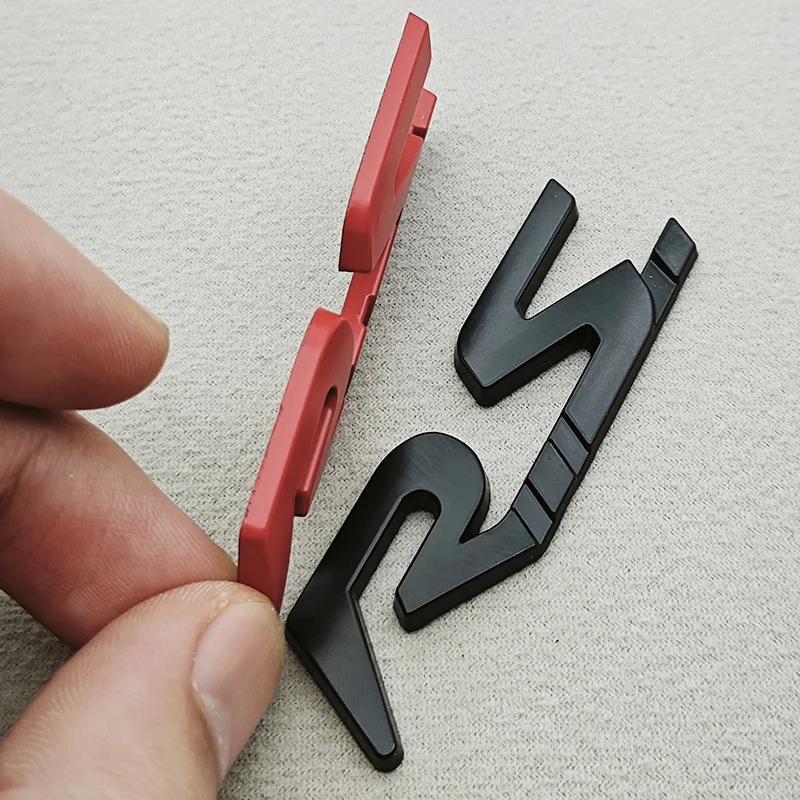 3D Metal RS Logo Car Rear Trunk Front Grille Emblem Badge Sticker Decal for Renault Megane Laguna Duster Captur Fluence Espace