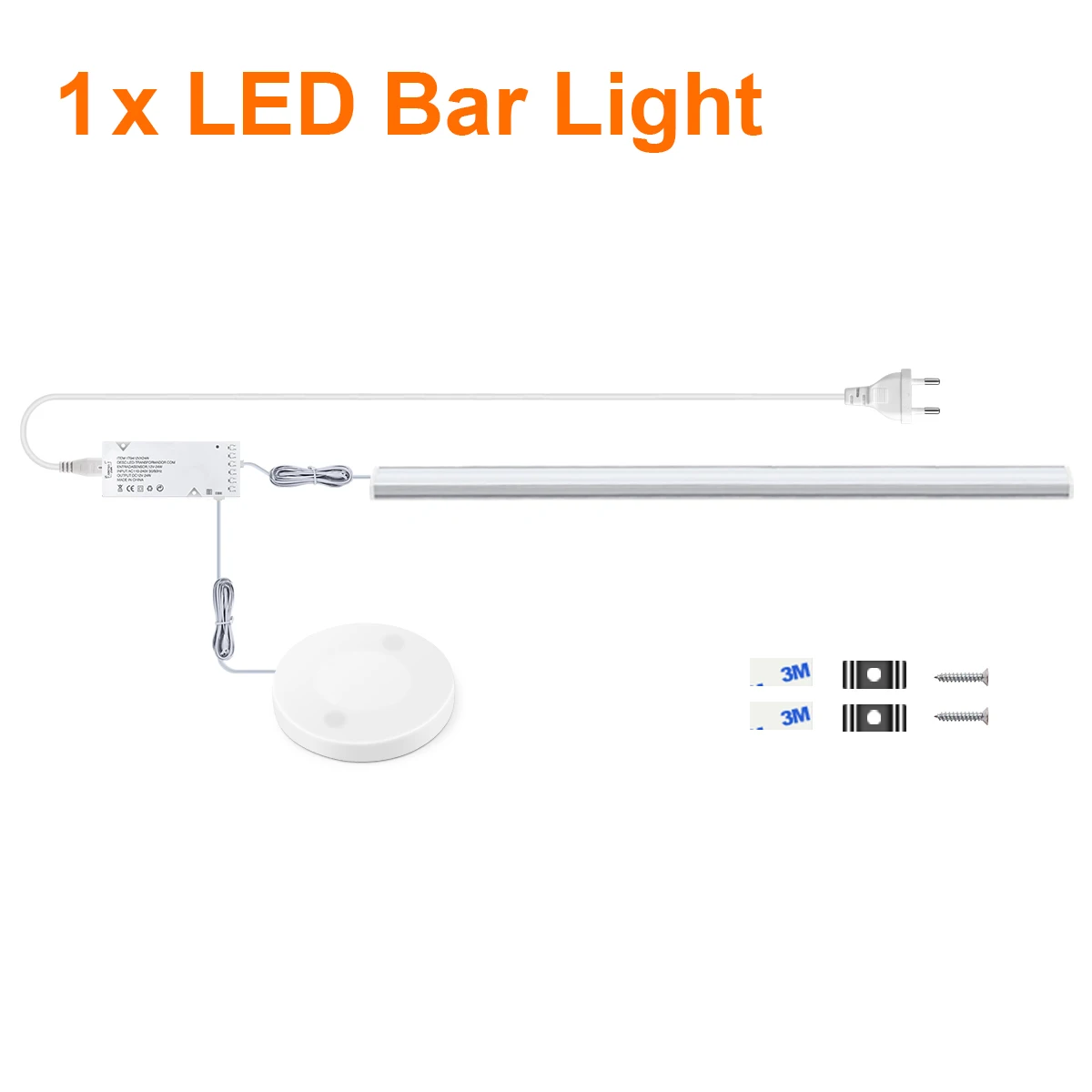 30/40/50Cm Led Keukenkastlamp 12V Aluminium Bar Lampbuis Met Doordringbaar Hout 25Mm Touch Bewegingssensor Dimbare Schakelaar - afbeelding 1