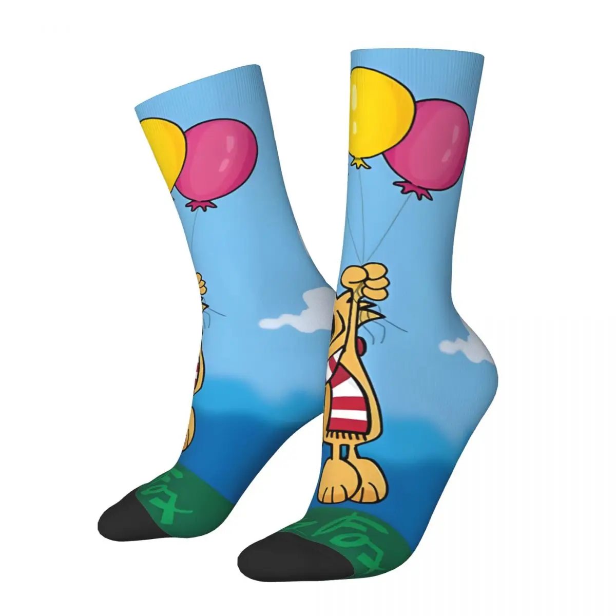 Hip Hop Vintage Balloons Crazy Men's compression Socks Unisex G-Guy Foxs Harajuku Seamless Printed Funny Novelty Happy Crew Sock