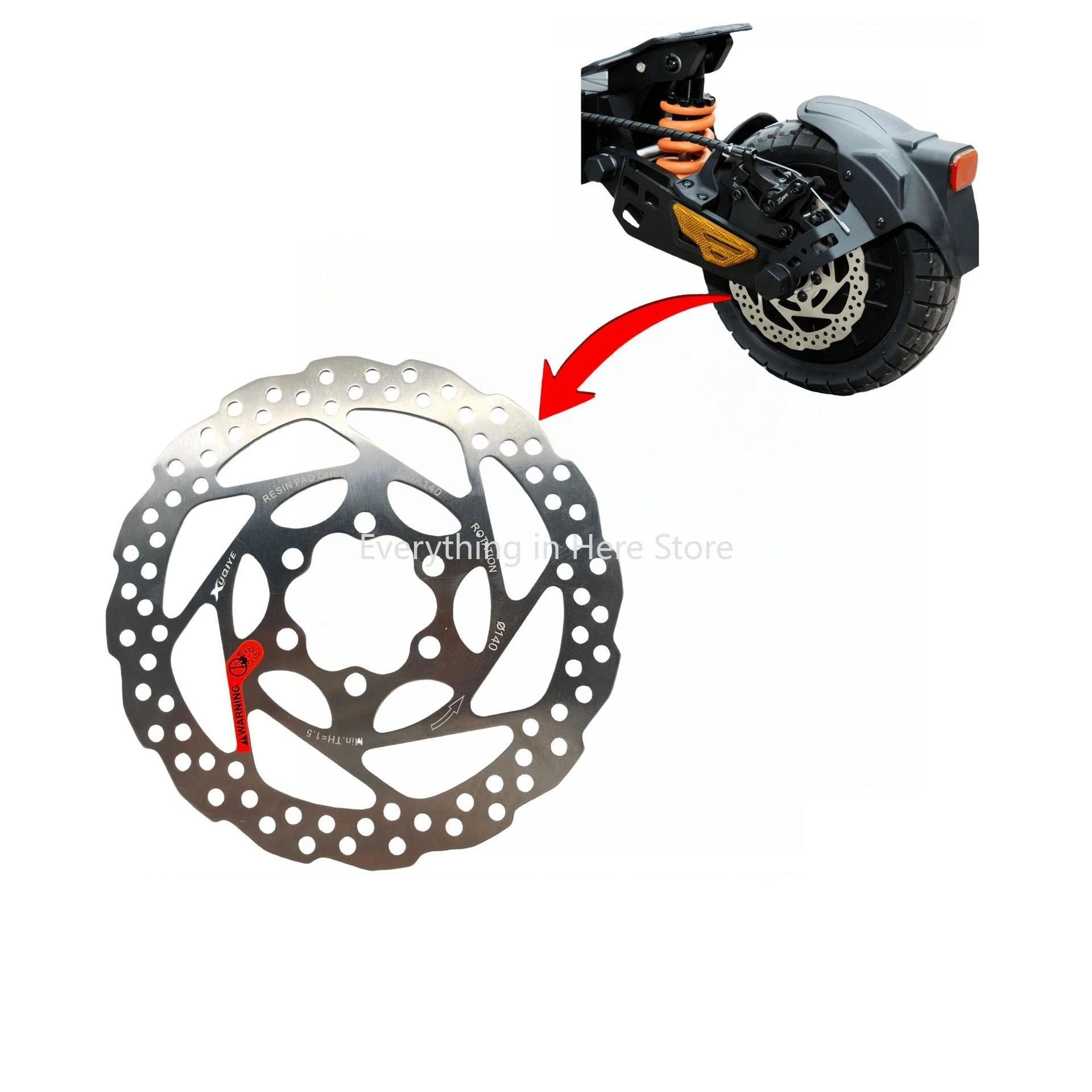 

Тормозной диск с 6 отверстиями 140 мм для электрического скутера Kukirin G2 Master, сменные аксессуары для дисков 140 мм