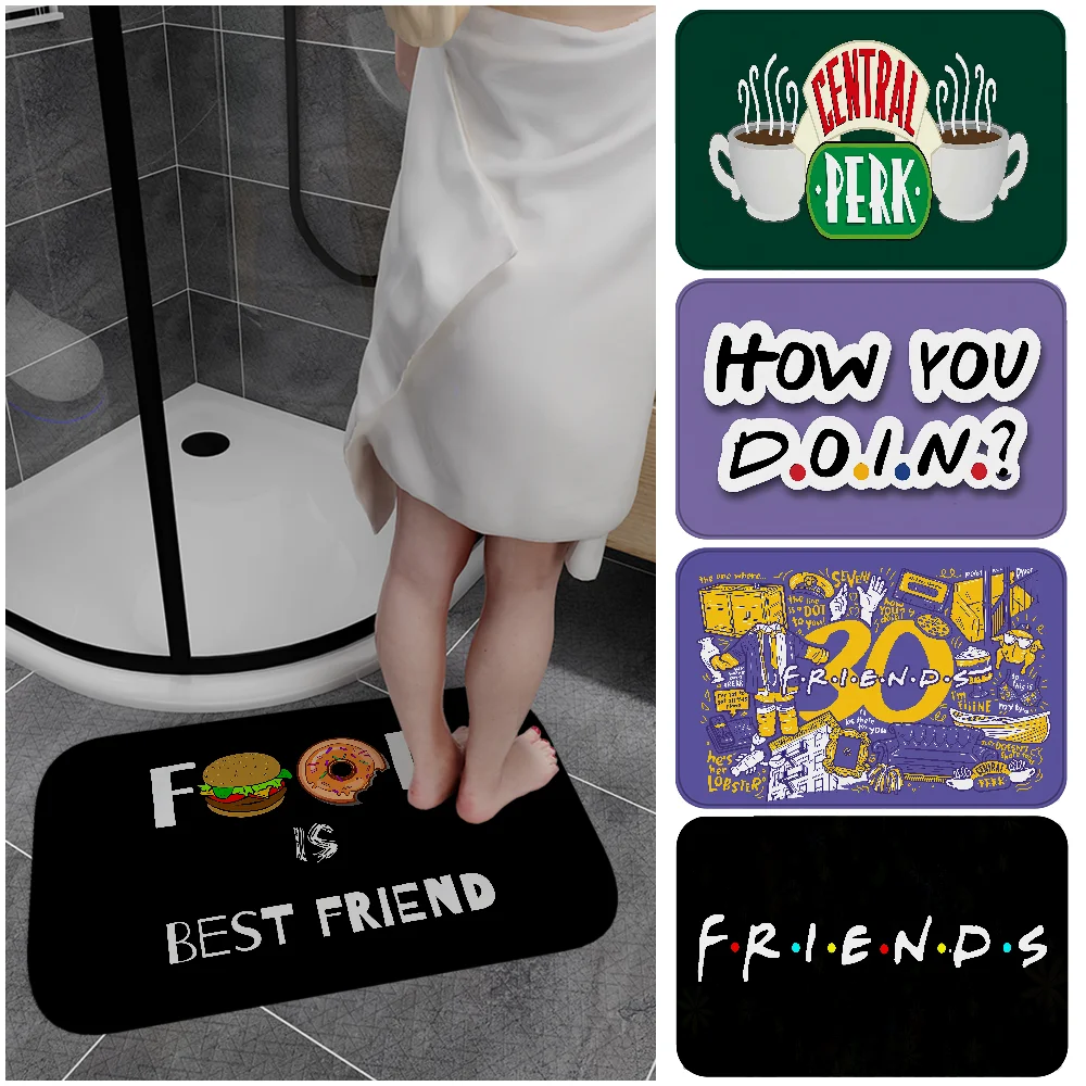 Friends TV Show Hallway Carpet Washable Non-Slip Living Room Sofa Chairs Area Mat Kitchen Doormat Area Rug