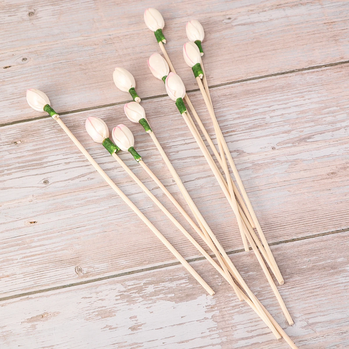 

10 Pcs Rattan Dried Flowers Sticks Aroma Diffuser Essential Oil Bamboo Decor Indoor Home Office Fragrance