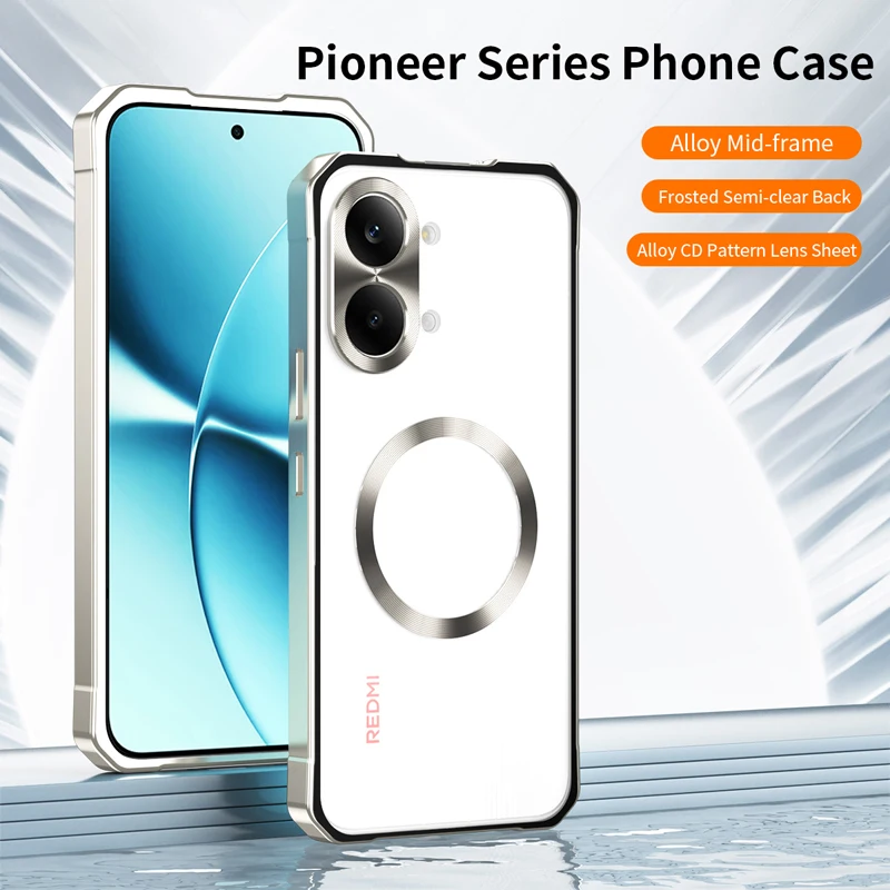 

For Xiaomi POCO X8 Pro X8 Pro Max Magnetic Case ELVEV Matte Hard PC Anti-fingerprint Snap-on Phone Cover