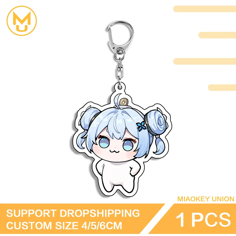 Wuthering Waves Chibi Game Character Key Chains Customizable Hot Selling Multi Accessories Function Durable Keyring Toys Hobbies