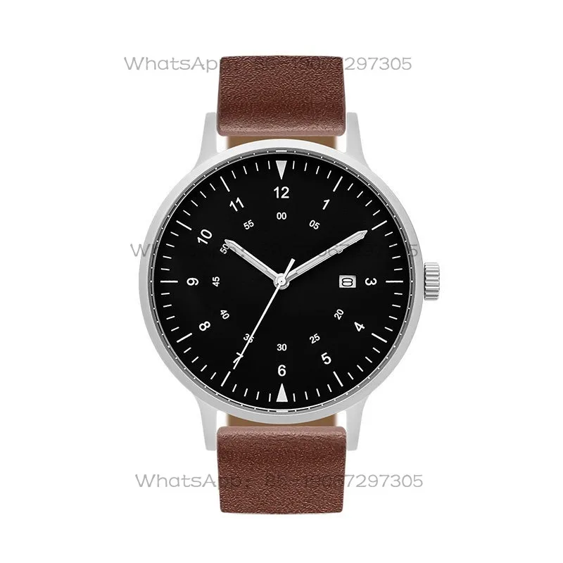 

24-Hour Shipping BIJOUONE Minimalist Luminous Pointer Calendar Function Men's and Women's Belts Stainless Steel Waterproof Watch