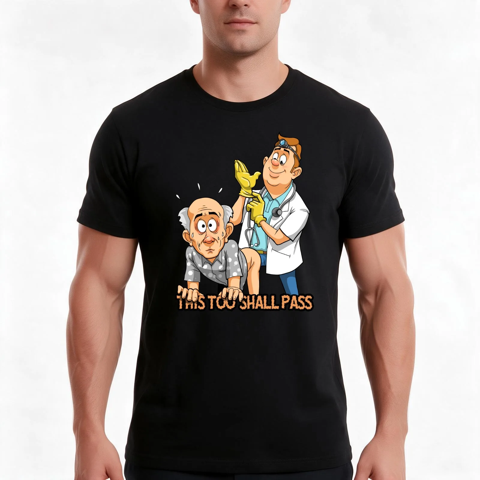 Doctors Exam T-Shirt Summer Casual Cotton Tee Oversized Streetwear Tops Vintage Graphic Print Loose Fit Short Sleeve