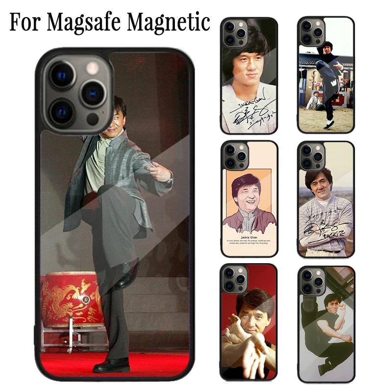 Jackie Chan Chinese kung fu actor Magnetic Phone Case For iPhone 16 15 14 Plus 13 12 11 Pro Max Magsafe Wireless Charging Cover