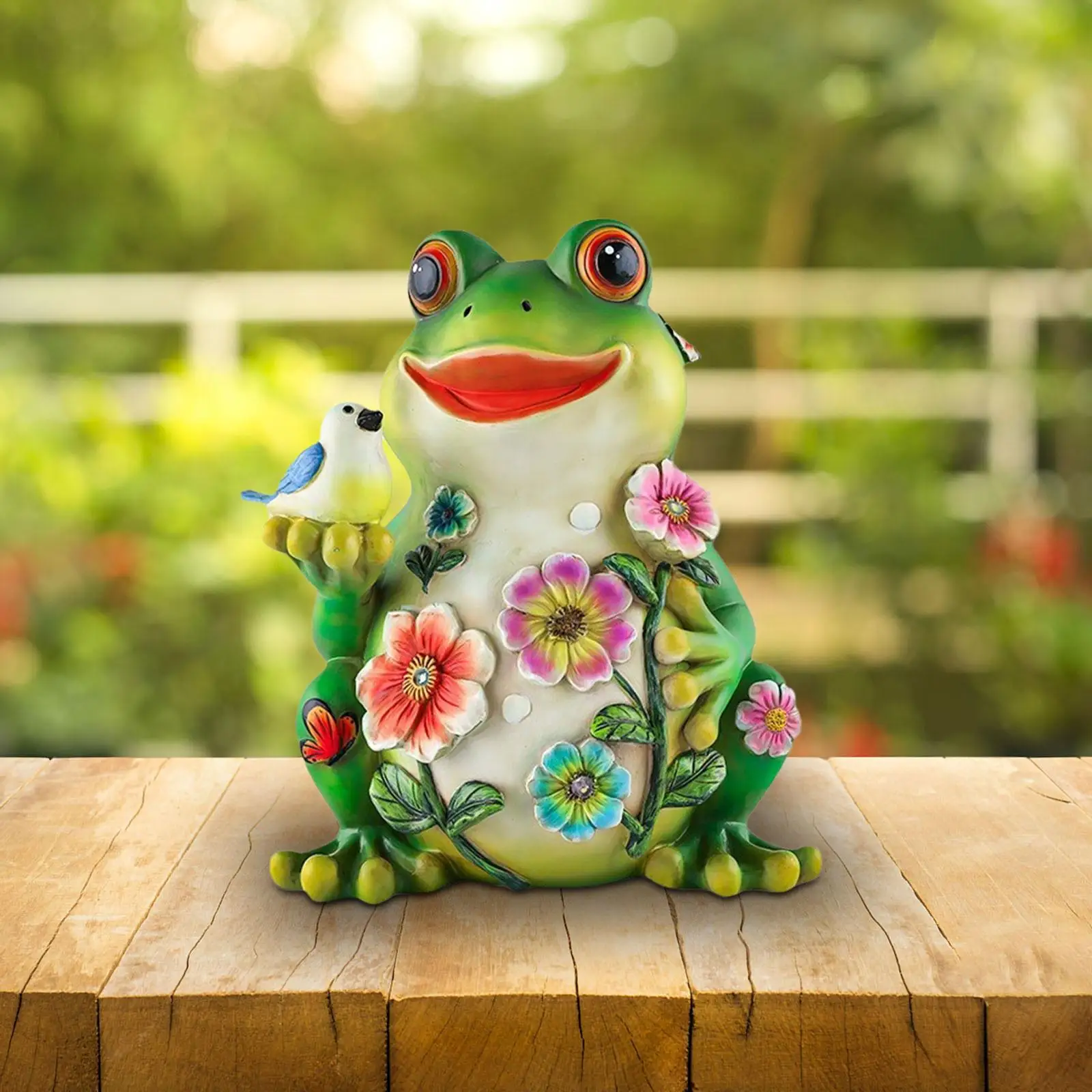 

Frog Figurine Modern Wear Resistant Gardens Statue for Courtyard Garden Lawn