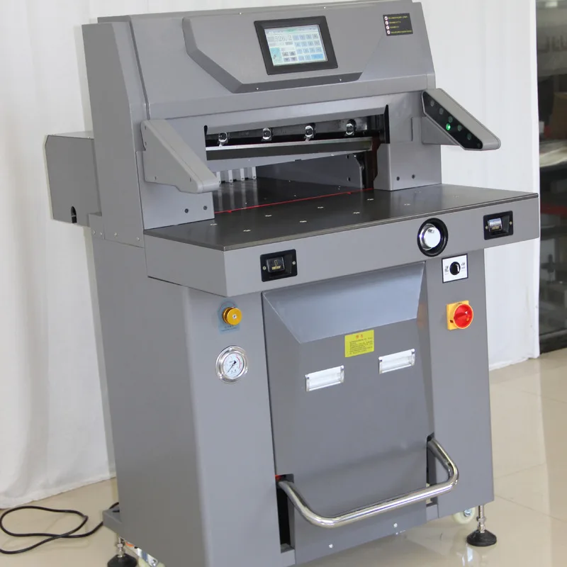 Heavy Duty Paper Cutter Double Hydraulic Fully Automatic 10cm Cutting Machine For Tender Documents