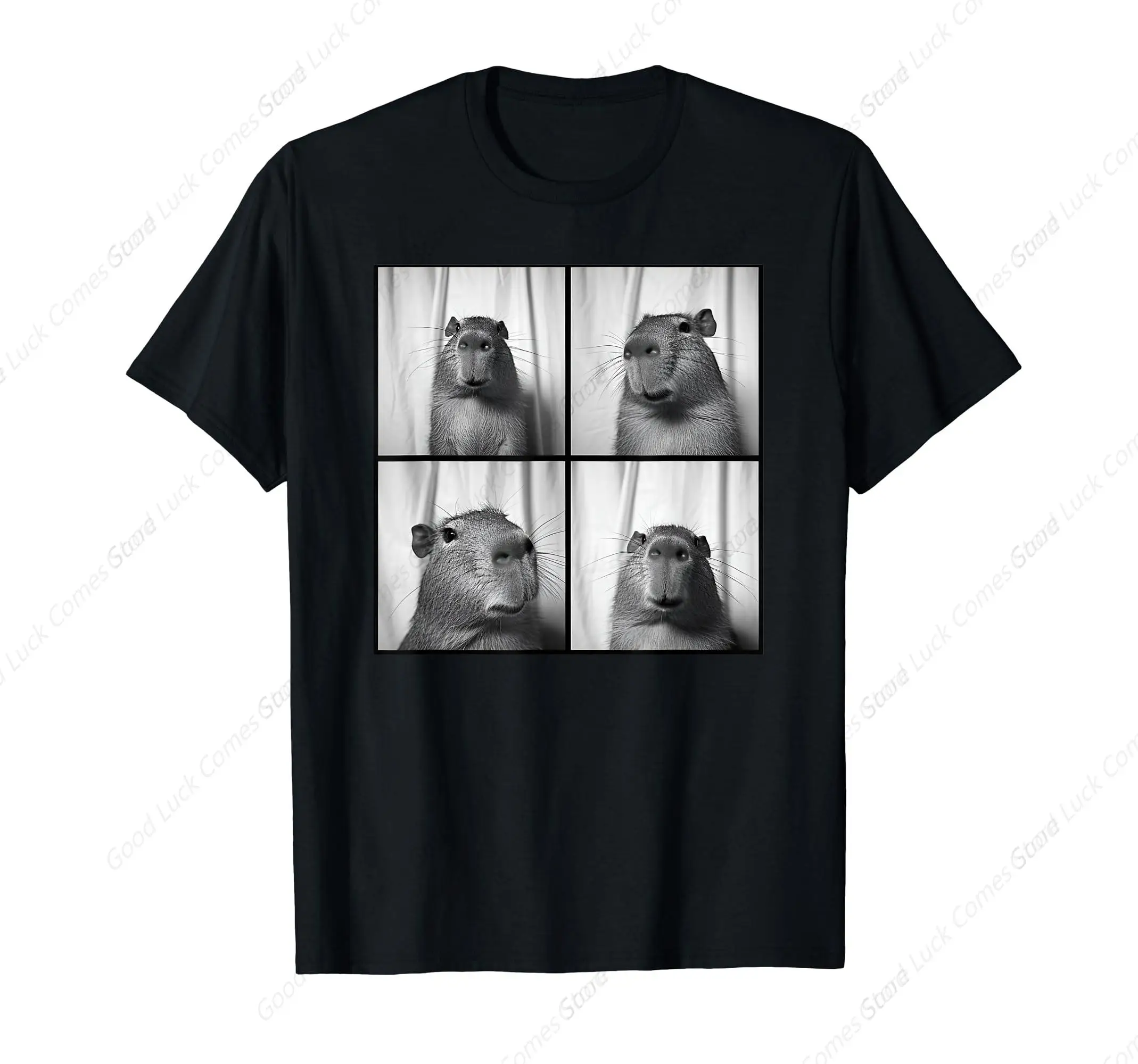 Capybara Capy Photobooth Picture Quirky Funny Odd Animal T-Shirt