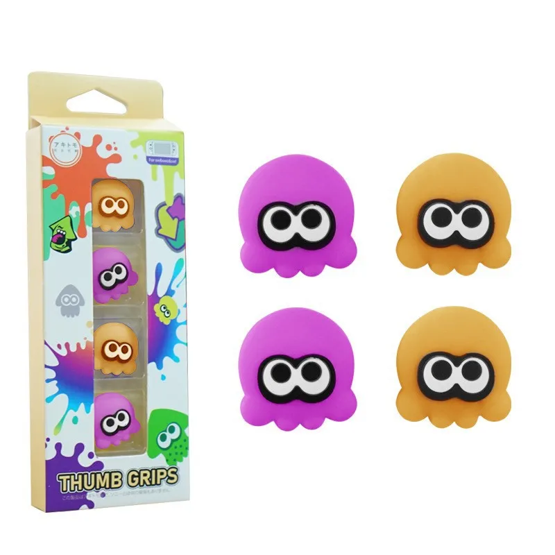 Octopus squid rocker cap shell per Nintendo switch oled Joy con Controller Thumb Stick Grip Cap Splatoon3 Rocker Cap Thumb Cover