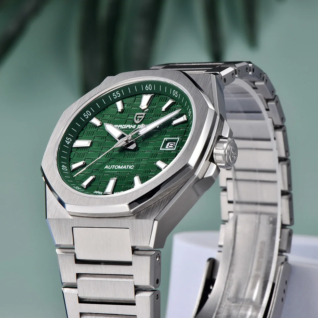 PAGANI DESIGN PD-YS023 ساعة رجالية أوتوماتيكية جديدة 40 ملم ساعة يد رياضية ميكانيكية كاملة من الفولاذ المقاوم للصدأ للرجال