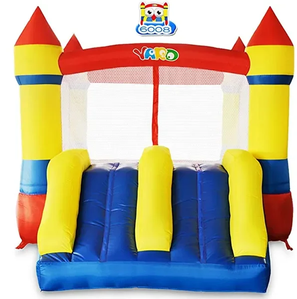 

YARD House Dual Castle Slide with Air Blower, Four-Sided Protection Net, Inflatable House for Outdoor
