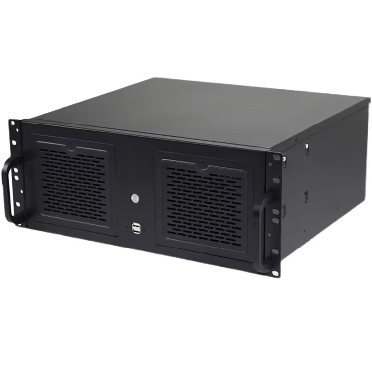 WKSEM Ultra-short 4U350 Industrial Control Chassis ATX Motherboard Power Supply Horizontal Multi-serial Port Server Computer