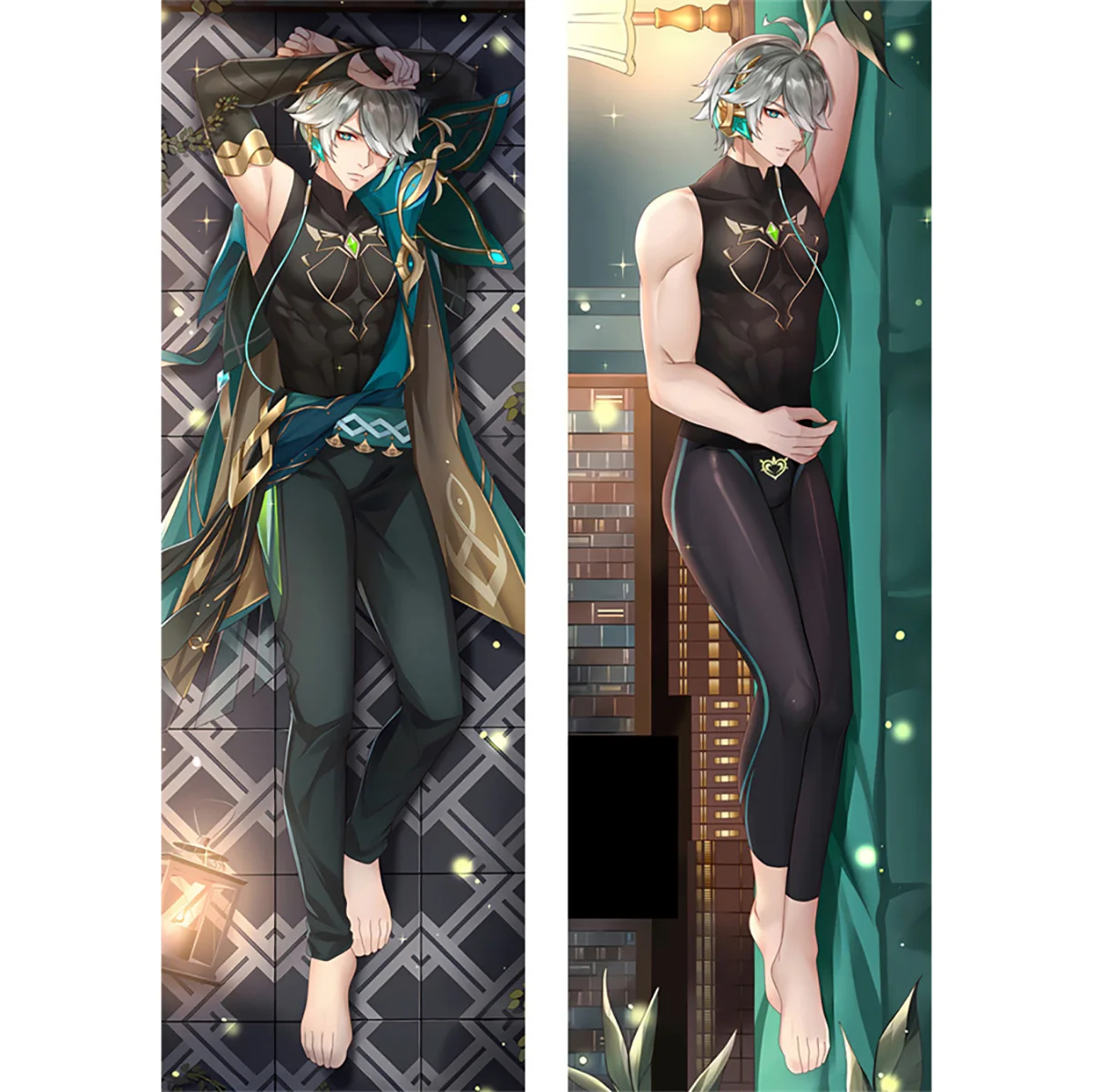 Genshin Impact Sexy Alhaitham Hugging Body Pillowcase Anime Cosplay Dakimakura Pillows Case Otaku Moegirl Cushion Cover