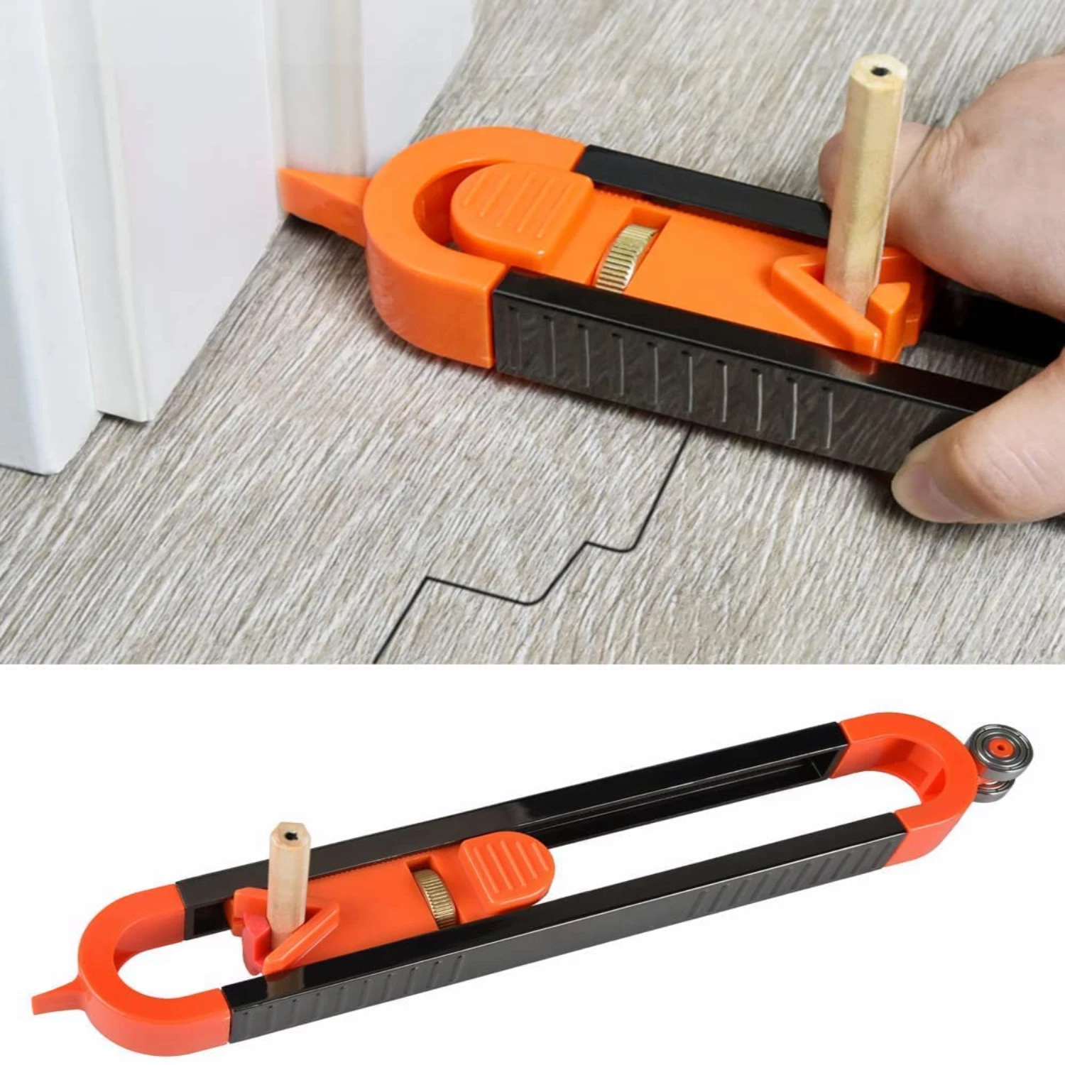 

1 упаковка GOZWELL Precise Woodworking Contour Scribe Tool — запираемый карандаш-дубликатор для точного измерения кромок и углов Pr