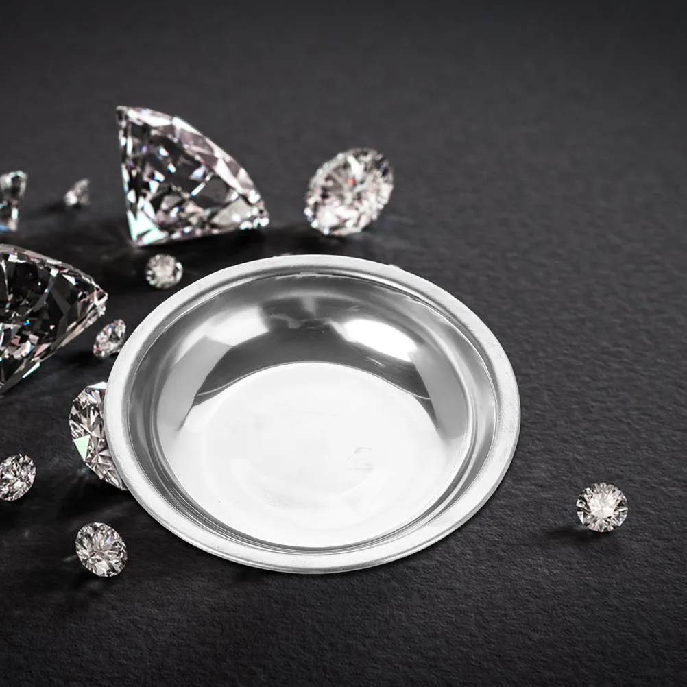 Stainless Steel Scale Trays for Jewelry Scales Weighing Pans Gemstone Rhinestone Measurement Digital Food Scale Accessories