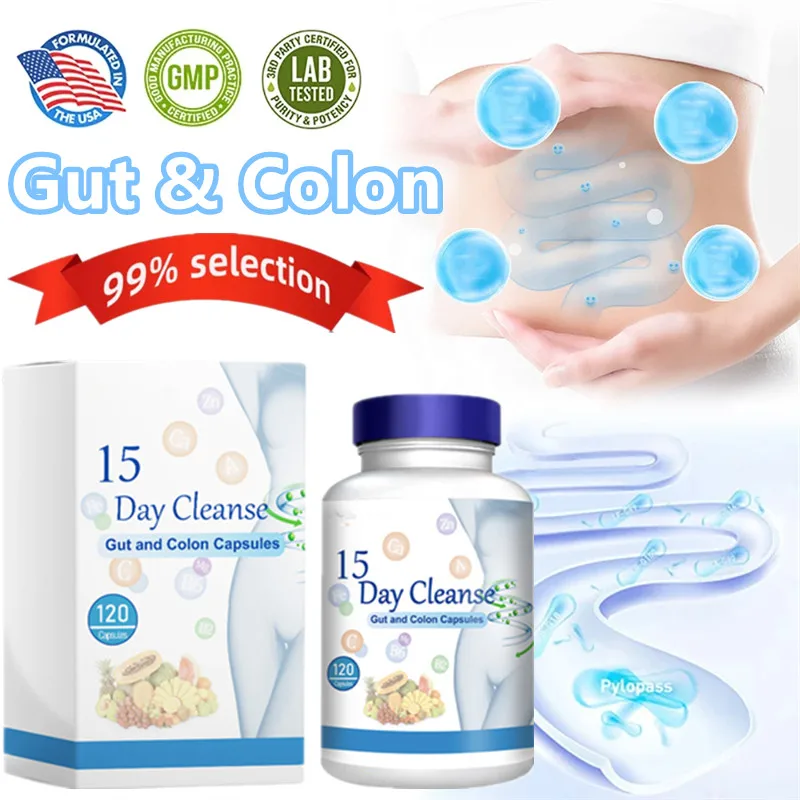 

Gut and Colon Support 15-day Cleanse and Detox To Reduce Abdominal Pain,Bloating,Constipation and Aid Gut Health Anti-Cellulite