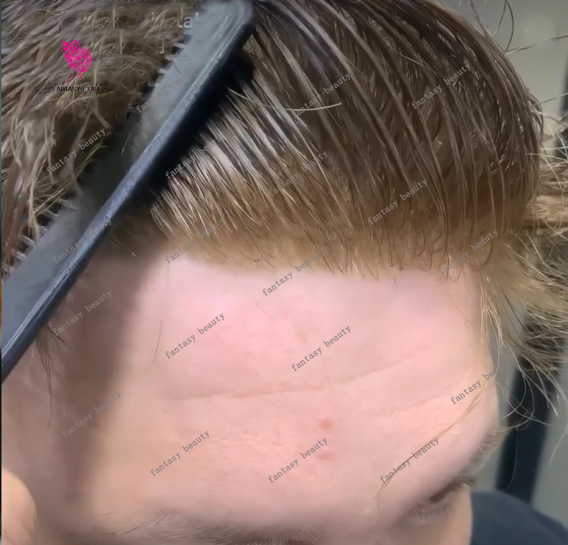 

Супер натуральный невидимый мужской парик из тонкой микрокожи 0,06 мм 613 # 22р # Блондинка Серый 565 # Капиллярная система проста из человеческих волос