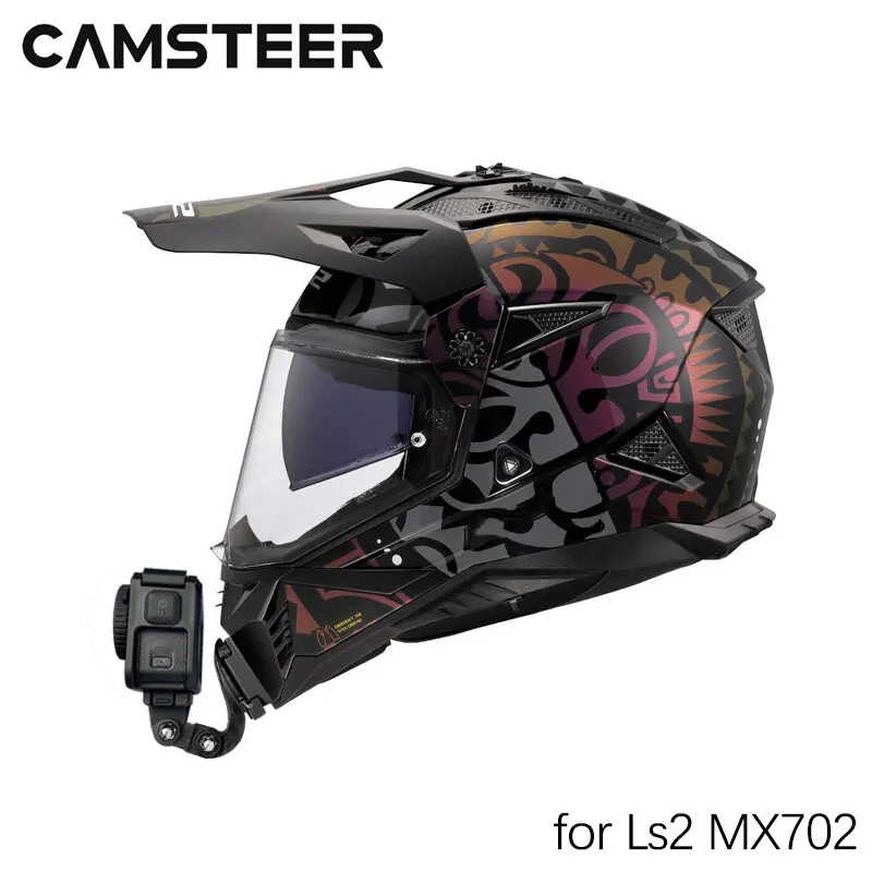 LS2 MX702 Helmet Custom Aluminium Chin Mount for GoPro Hero 13 12 11 10 9 Insta360 Ace Pro2 DJI Action 4 5Pro Cameras