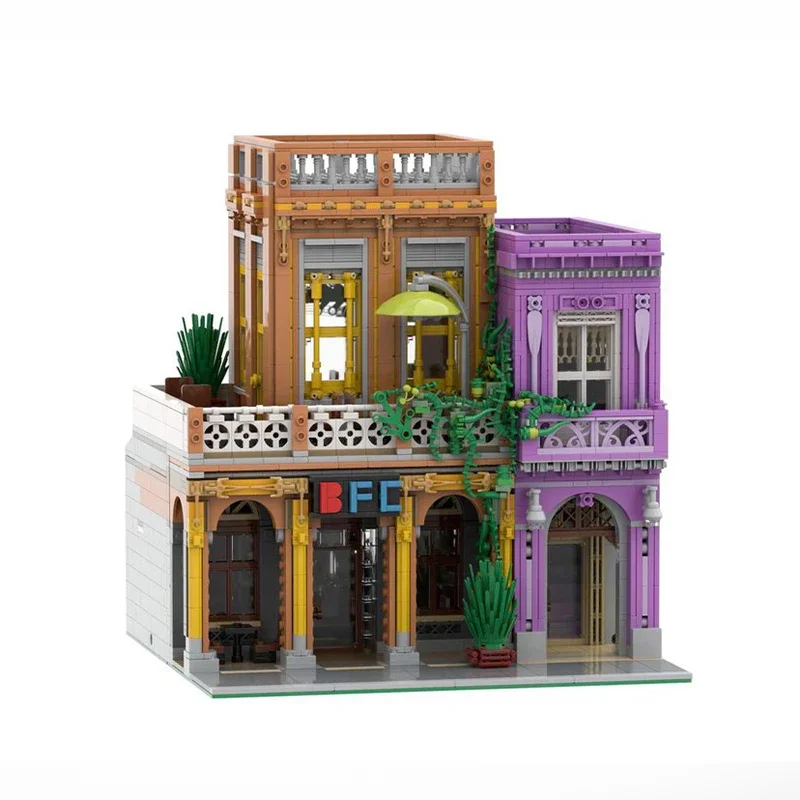 3041pcs MOC  BFC Restaurant Architecture Building Blocks Model Assembly Toys Children Festival Gifts