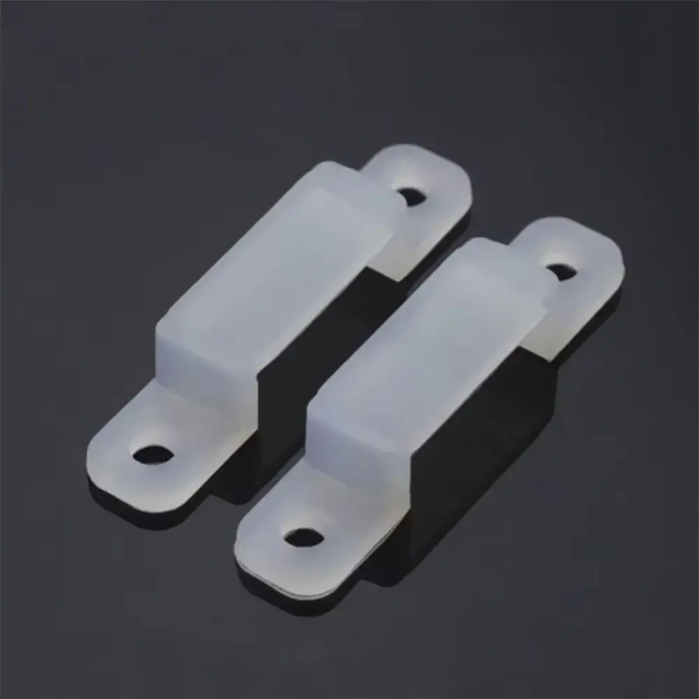 100pcs Silicone LED Strip Fix Clips 8/10/12/16mm No Shading Light Strip Buckle LED Strip Mounting Brackets Strip Light Fixing