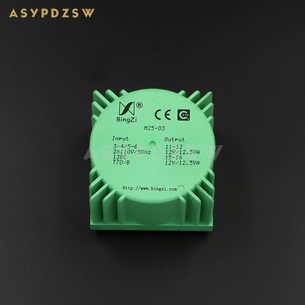 25VA Green Square 25W Sealed toroidal transformers M25-03 Output voltage AC dual 12V(2*12V)