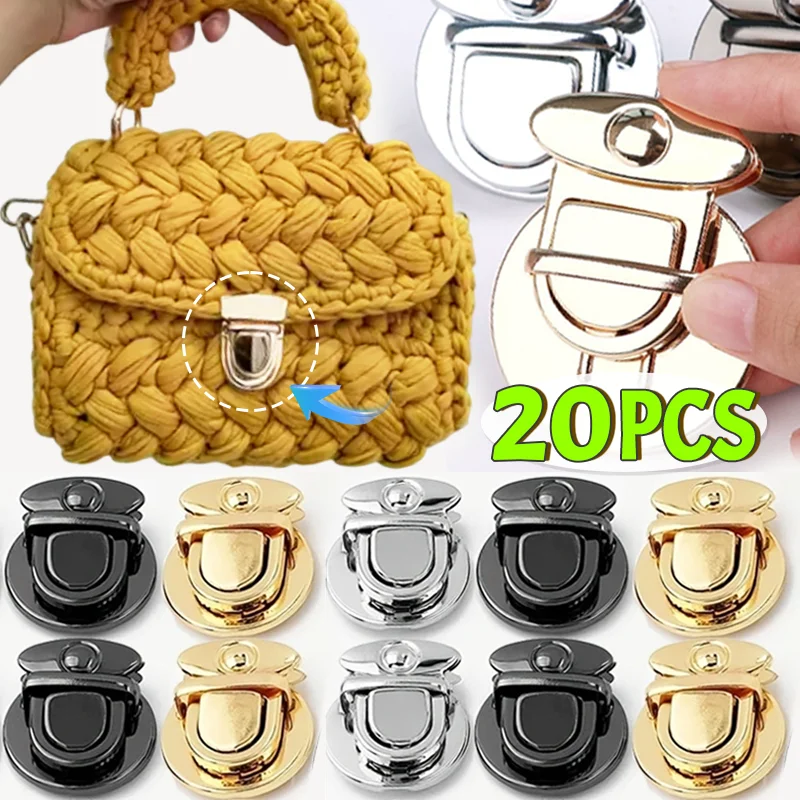 5-20pcs Metal Lock Bag Clasp Catch Buckles for Handbags Purse Totes Closures Snap Clasps DIY Craft Hardware Case Bag Accessories