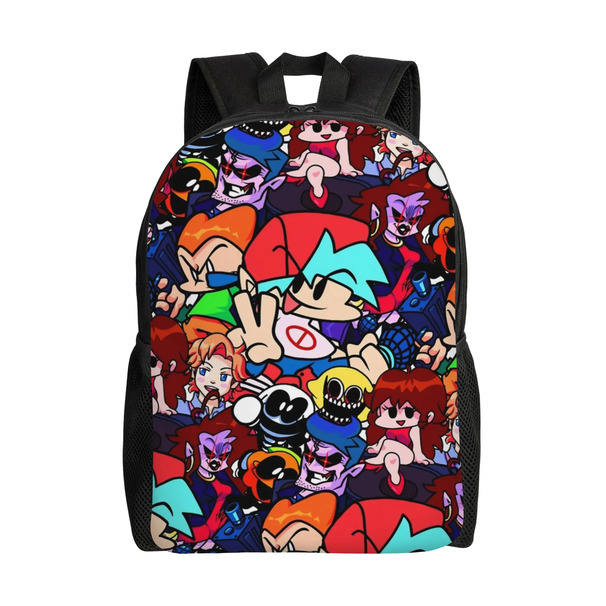 mochila-estilosa-friday-night-funkin-collage-duravel-para-escola-caminhadas-viagens-para-homens-e-mulheres-bolsas-de-lona-para-laptop