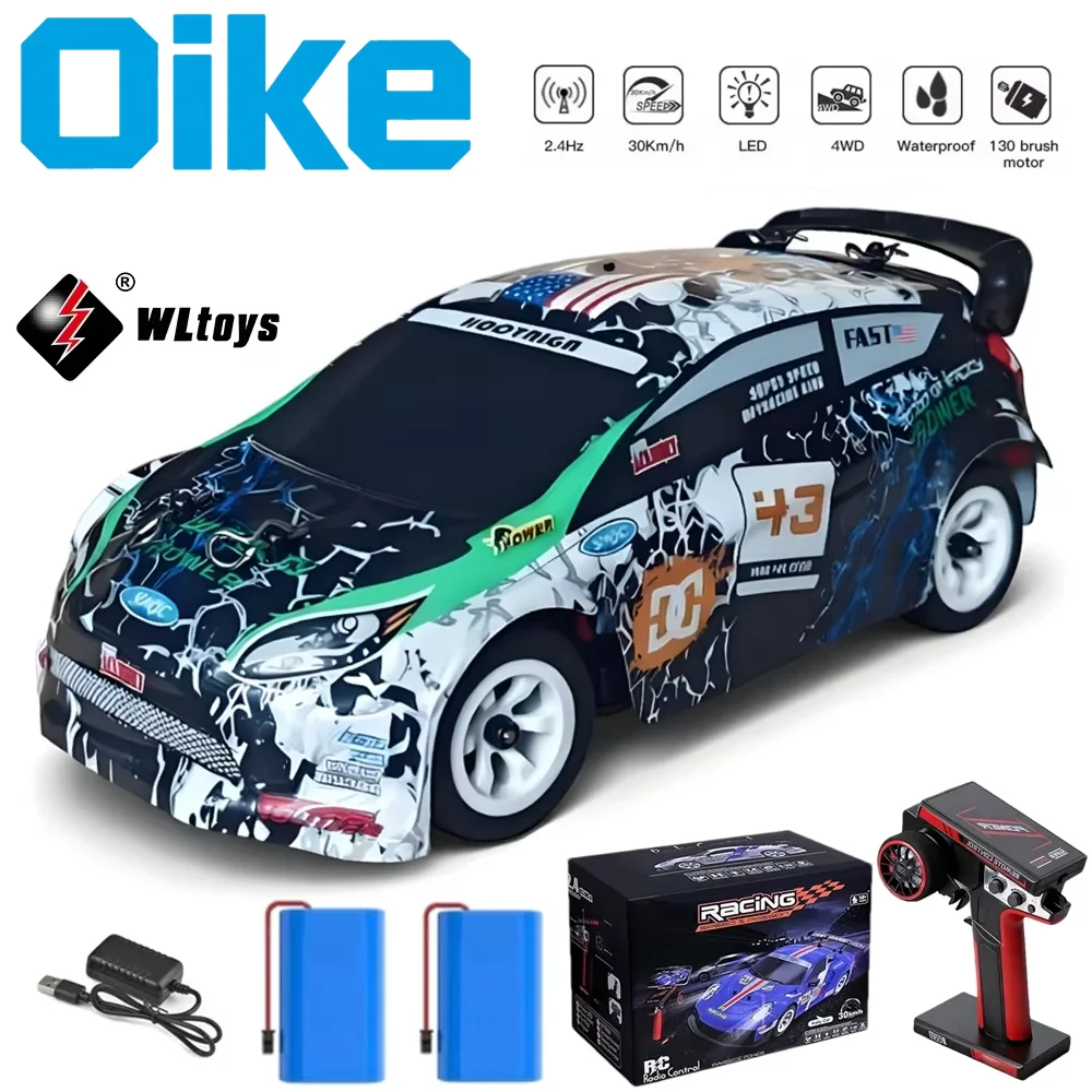 Oike Remote Control Car WLtoys 284191 RC Drift Mini Car with Gyro 1:28 4WD 30KM/H High Speed Racing Vehicle Radio Truck Toy Gift